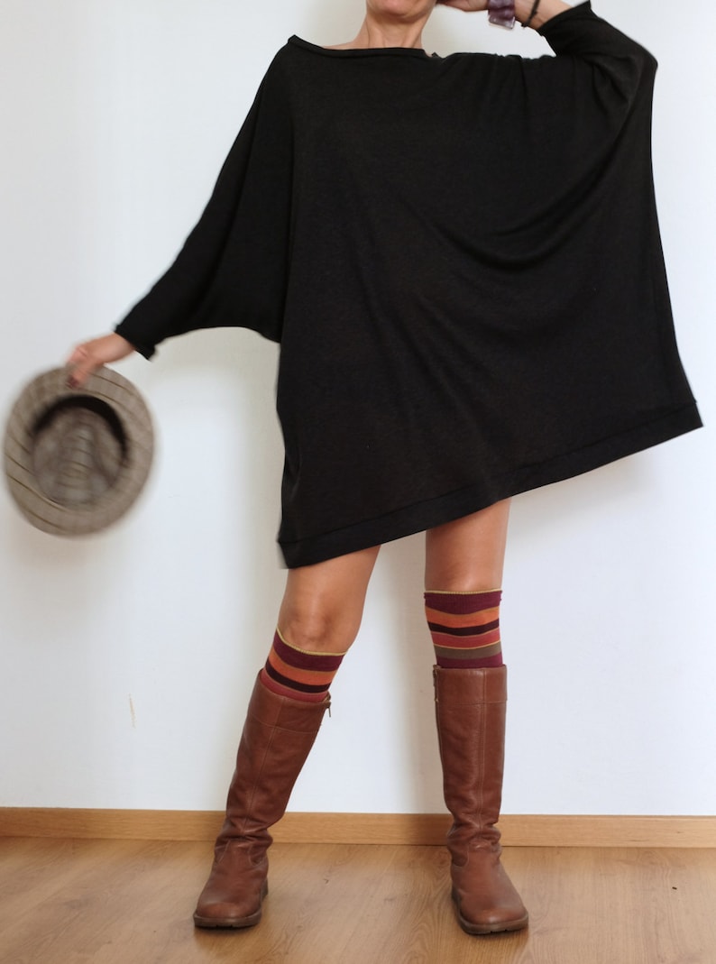 Oversized Sweater Sweater Dress Plus Size Clothing Wool Kaftan XXL Sweater Curvy Women Plus Size Wool Sweater Handmade, image 1