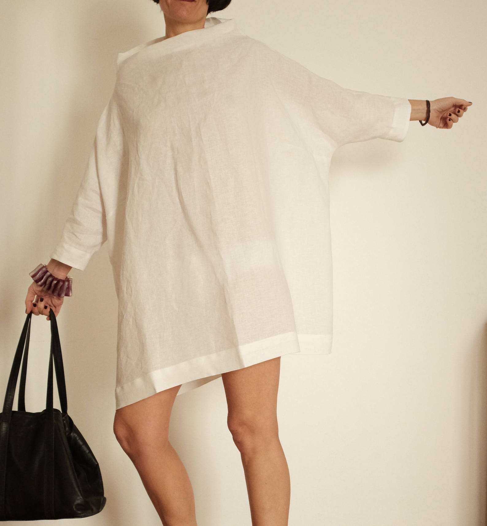 Plus Size Linen Linen Tunic Plus Size Clothing Linen Dress Linen Womens ...