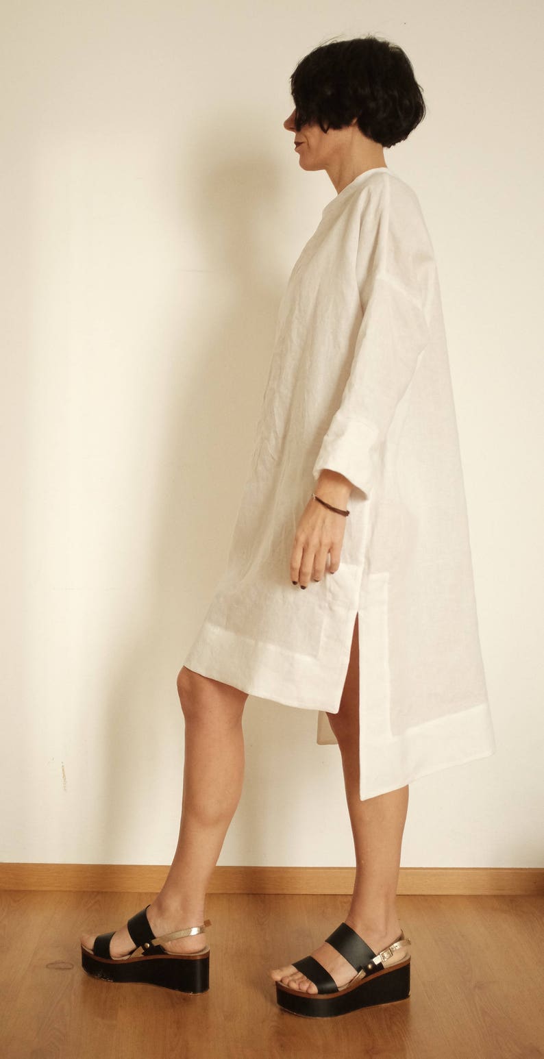 Tig Dress - Melon Linen