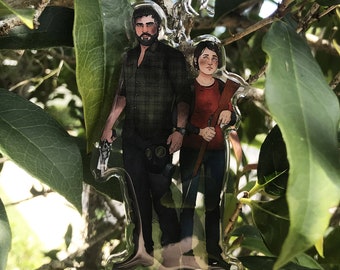 TLOU The Last Of Us [Part One] Joel Ellie Sarah Double Sided Acrylic Charm