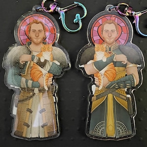 Anders Dragon Age Double Sided Acrylic Charm
