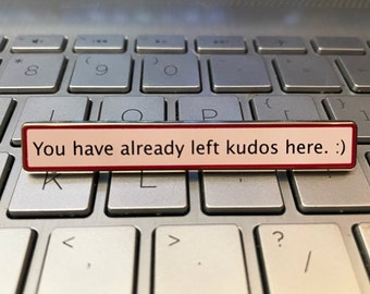 Fanfiction After Dark Kudos Here Hard Enamel Pin