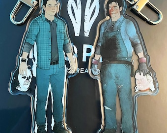 Dije acrílico de doble cara "Hasta el amanecer" de Josh Washington