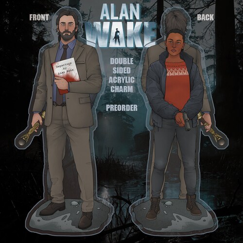 Alan Wake Saga Anderson Dubbelsidig Akrylberlock