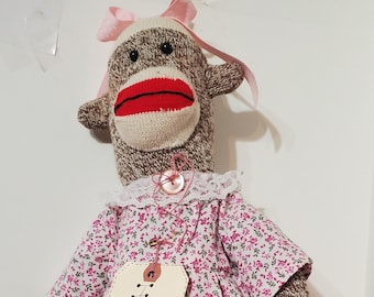 Sock Monkey Doll