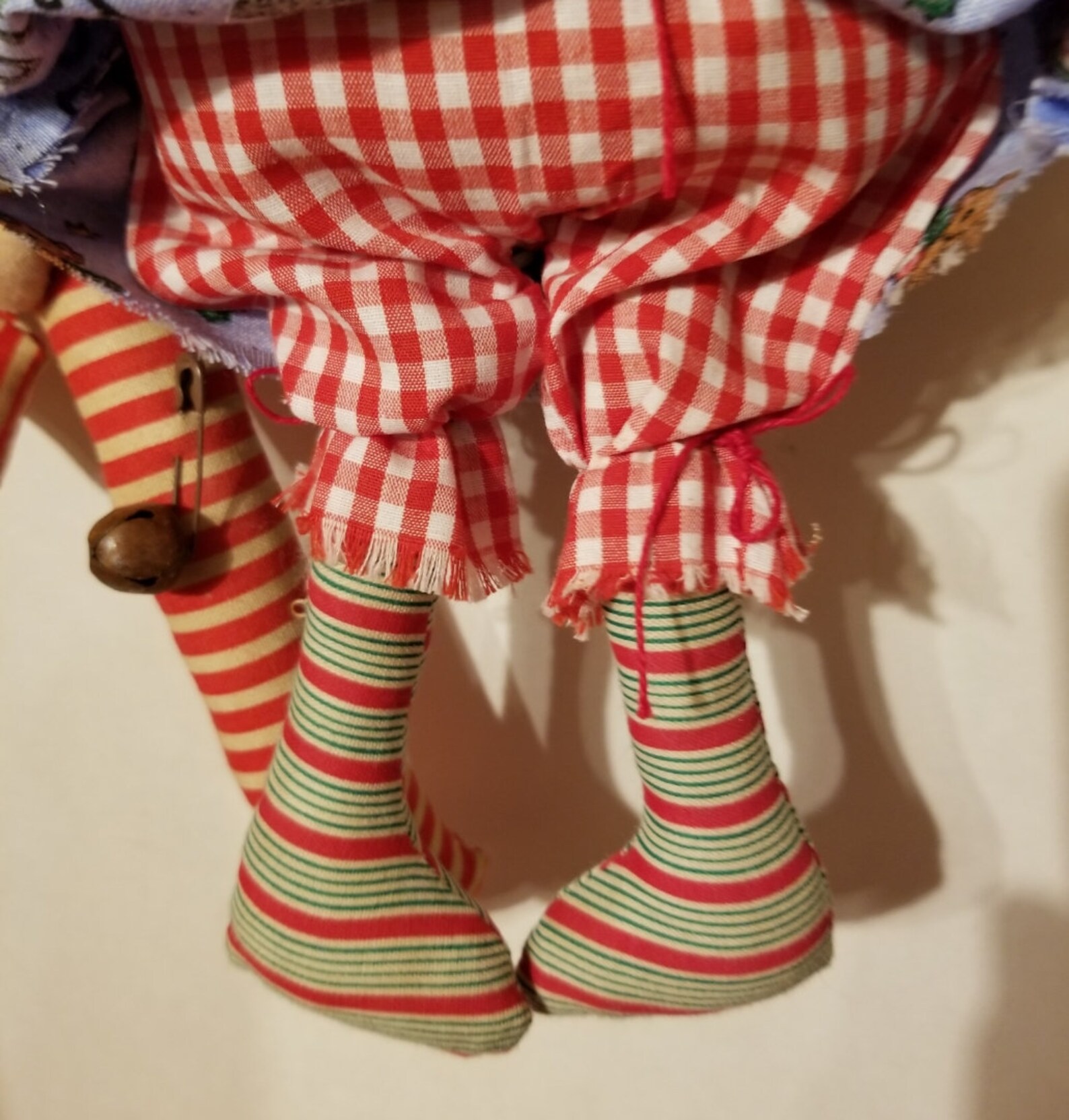 Primitive Handmade Candy Cane Doll Etsy