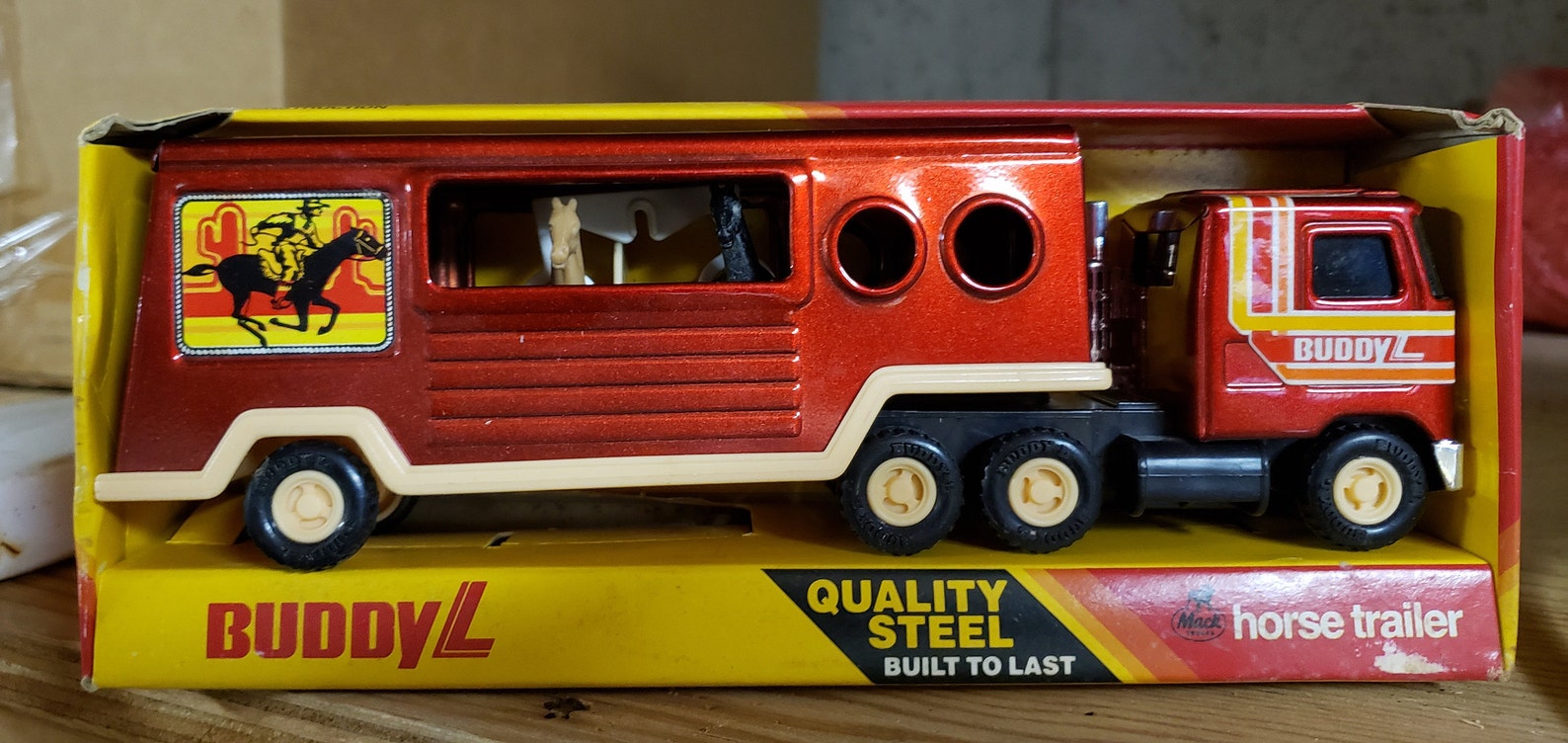 VINTAGE Buddy L Horse Trailer and Buddy L 9 Pc. Construction Etsy