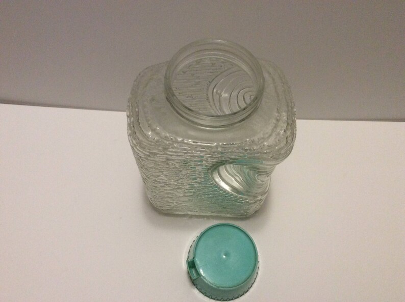Vintage Glass Refrigerator Water Bottle Jug Mid Century