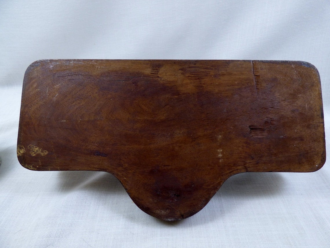 Vintage C.1910 Stag Deer Inkwell Wood Metal Quills Library Etsy