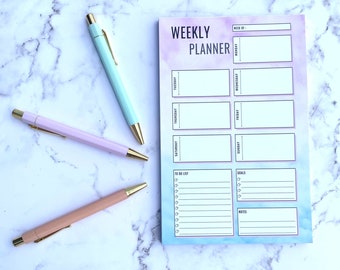 Weekly Notepad Planner, Weekly Planner Notepad, Weekly Planner, Desk Planner, Habit Tracker, Planner Pad, Weekly Notepad, Daily Planner