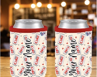 Diet Coke Stubby Can Coozie | Funny Soda Lover Gift | Neoprene Drink Sleeve | Skinny Can Cooler | Cute Beverage Holder | Gift for Her