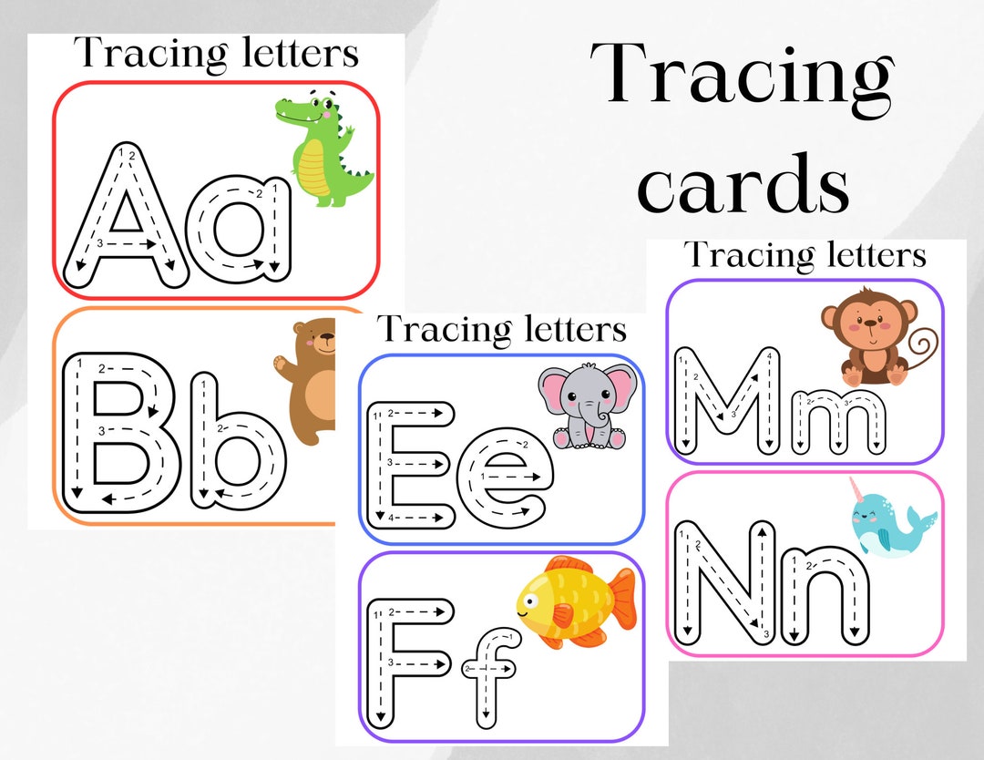 Tracing UC/LC Letters-large Version-digital Download - Etsy