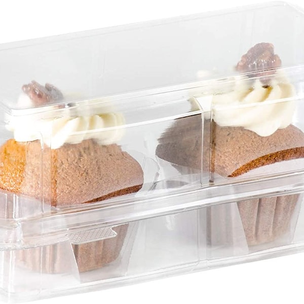 Clear Cupcake Boxes Etsy