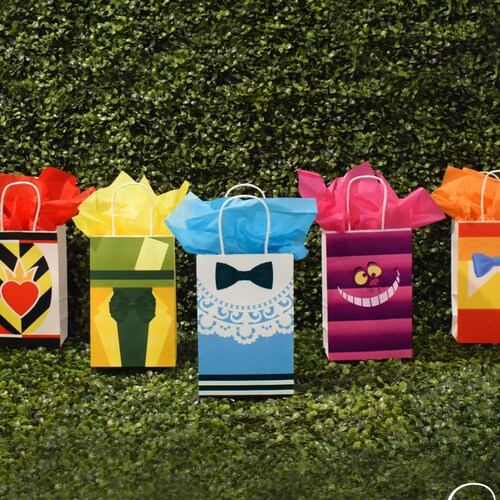 Alice in Wonderland Inspired Favor Bags/alice in Wonderland Etsy