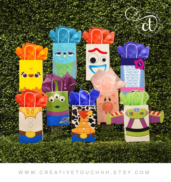 Toy Story Favor Bag, Toy Story Favor, Toy Story Birthday, Toy Story Favor Tag, Toy Story Party, Toy Story Bags, Toy Story Inspired Il_570xn