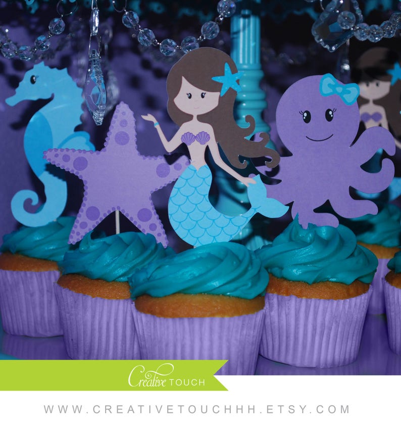 Mermaid Centerpieces Little Mermaid Centerpiece Mermaid Etsy