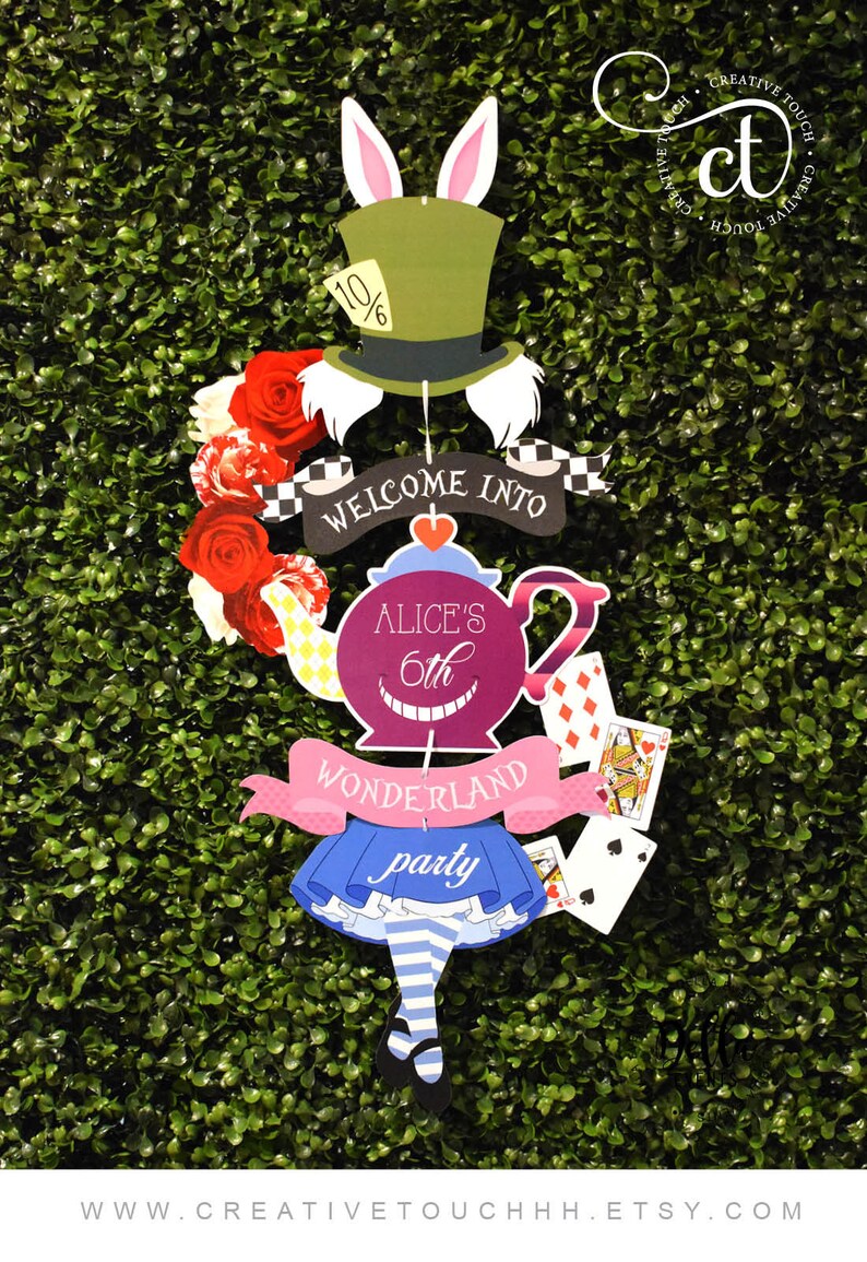 Alice in Wonderland Party Favors Favor Bags Gift Bags Etsy