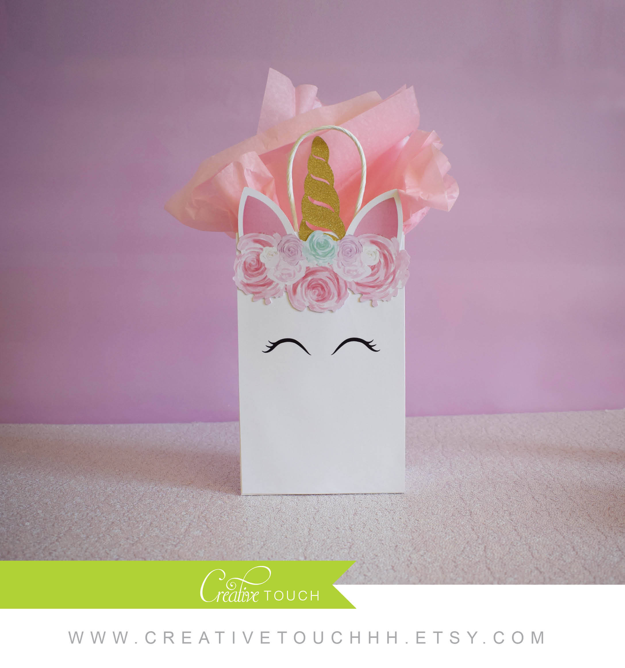 Unicorn Favor Bag, Unicorn Favor, Unicorn Birthday, Unicorn Favor Tag…