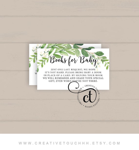 Baby Shower Book Request Card Books For Baby Card Bring A Book Baby Shower Book Request Card Books For Baby Card Bring A Book