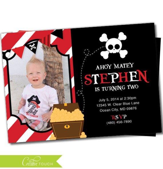 Pirate Invitation, Pirate invite, Pirate Birthday Party, Pirate Party Set, Ship, Pirate Centerpieces, Map, Pirate Decoration, Pirate decor Il_570xn