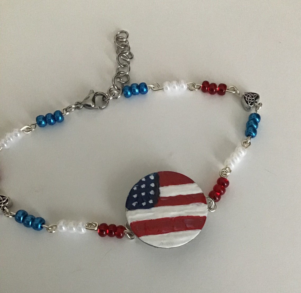 Golf Ball Marker Ankle Bracelet, Golf Accessories, Golf Jewelry, Red