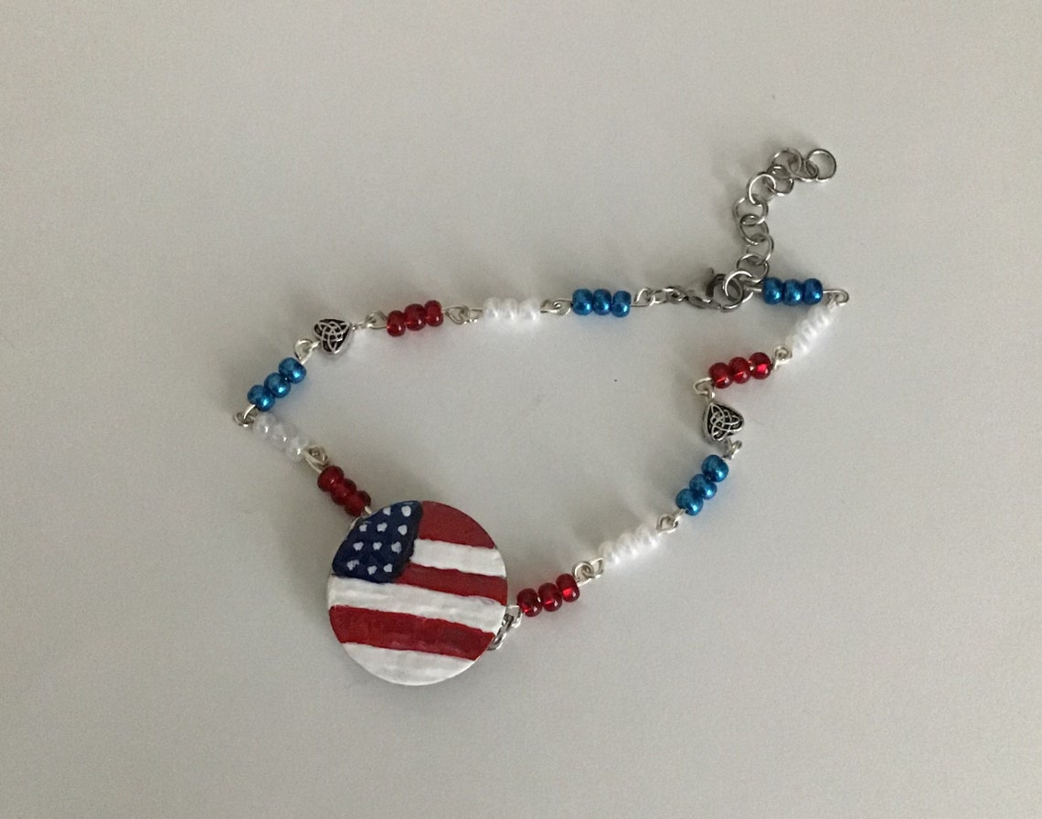 Golf Ball Marker Ankle Bracelet, Golf Accessories, Golf Jewelry, Red