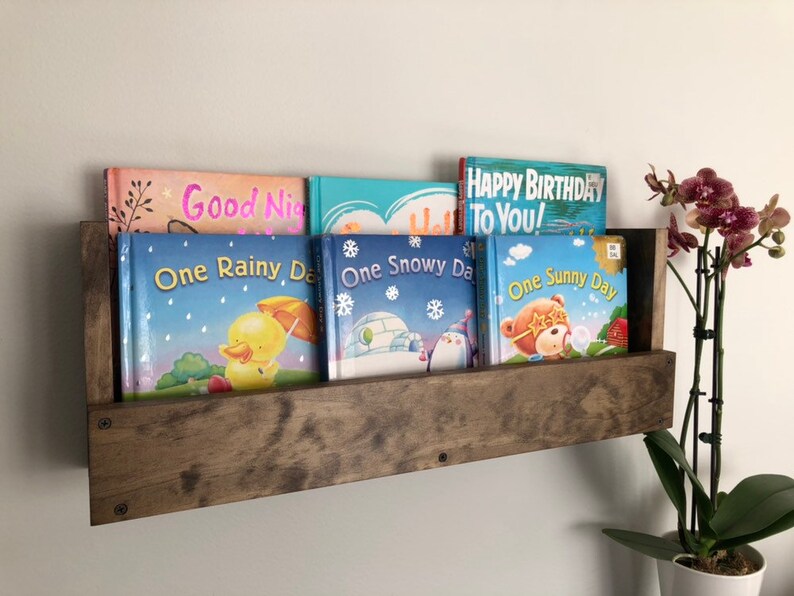 Kids Room Wall Hanging Book Shelf Nursery Book Shelves Etsy
