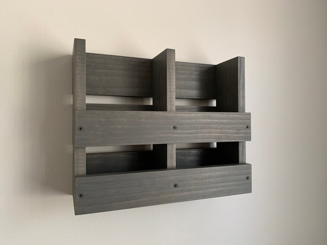 Wall Mounted Double Menu Holder for to Go Menus Menu Rack Etsy