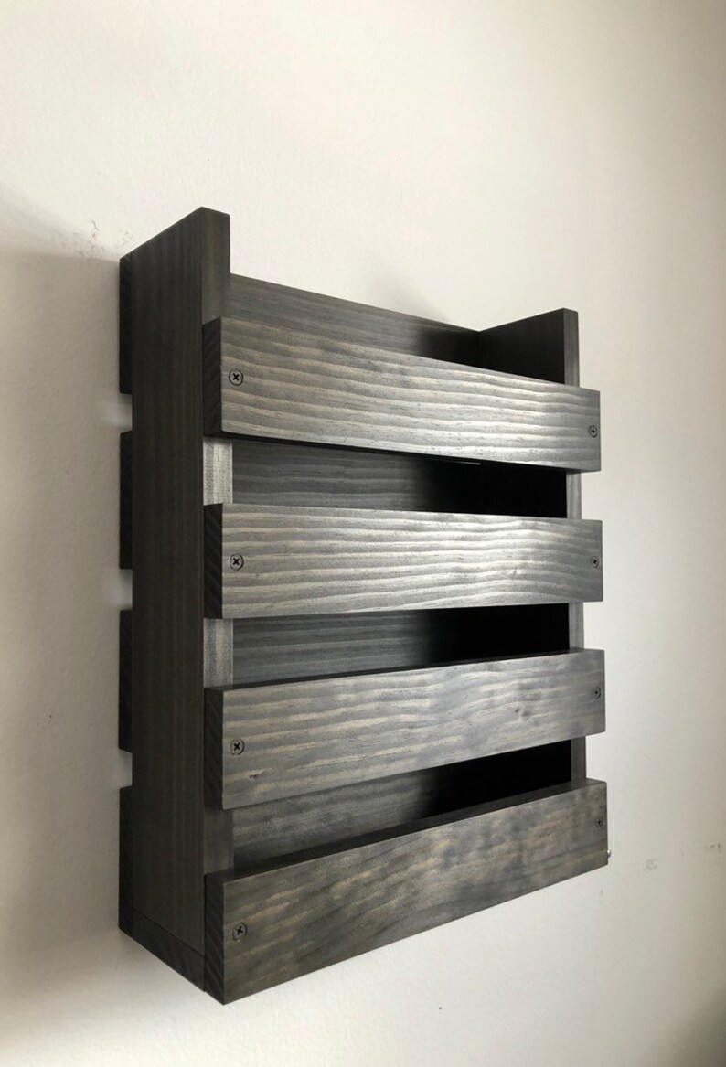 Restaurant Menu Holder Wall Mounted Menu Storage Wood Menu Etsy