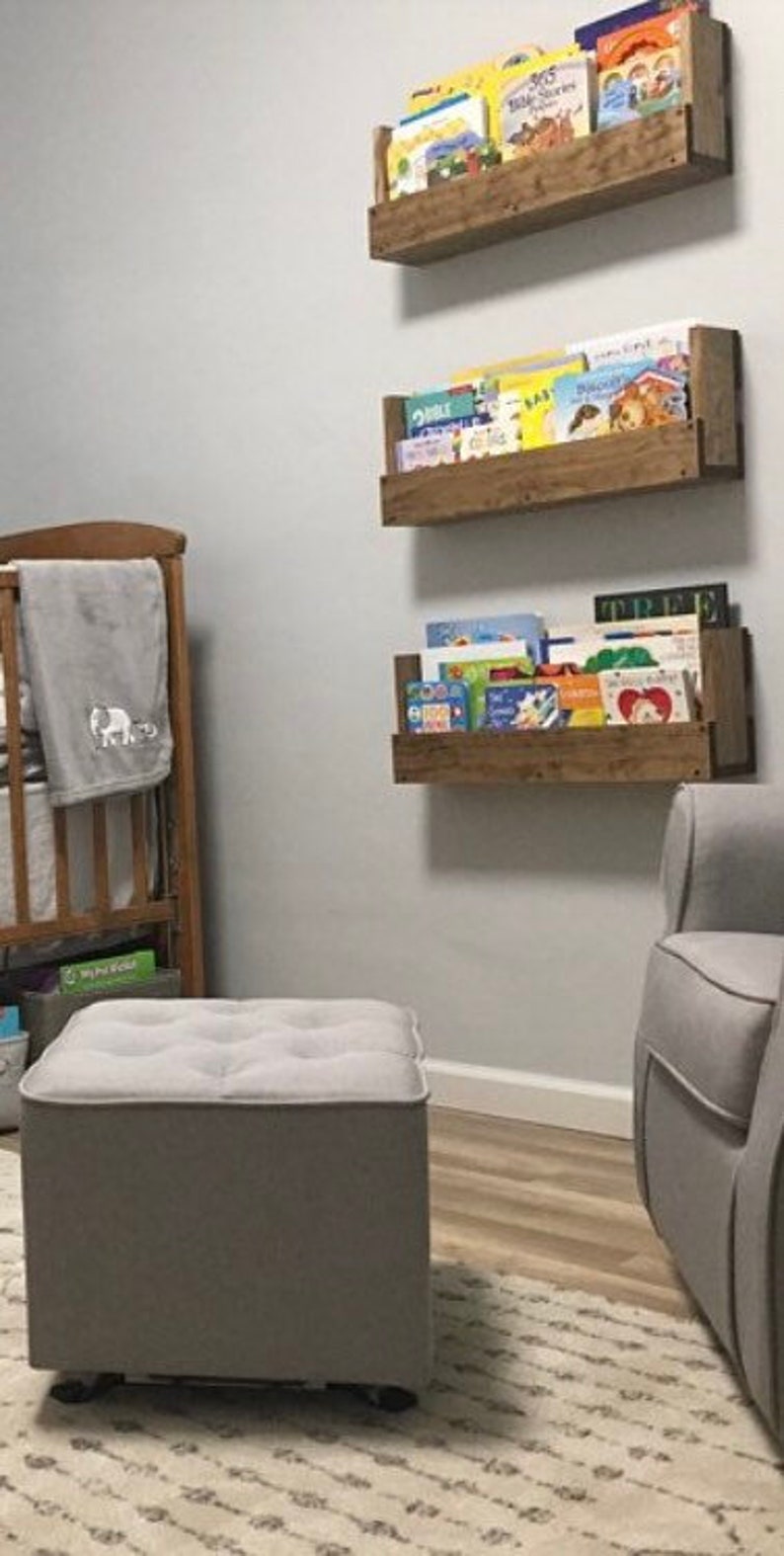 Kids Room Wall Hanging Book Shelves Nursery Book Shelves Set Etsy Kids Room Wall Hanging Book Shelves Nursery Book Shelves Set Etsy