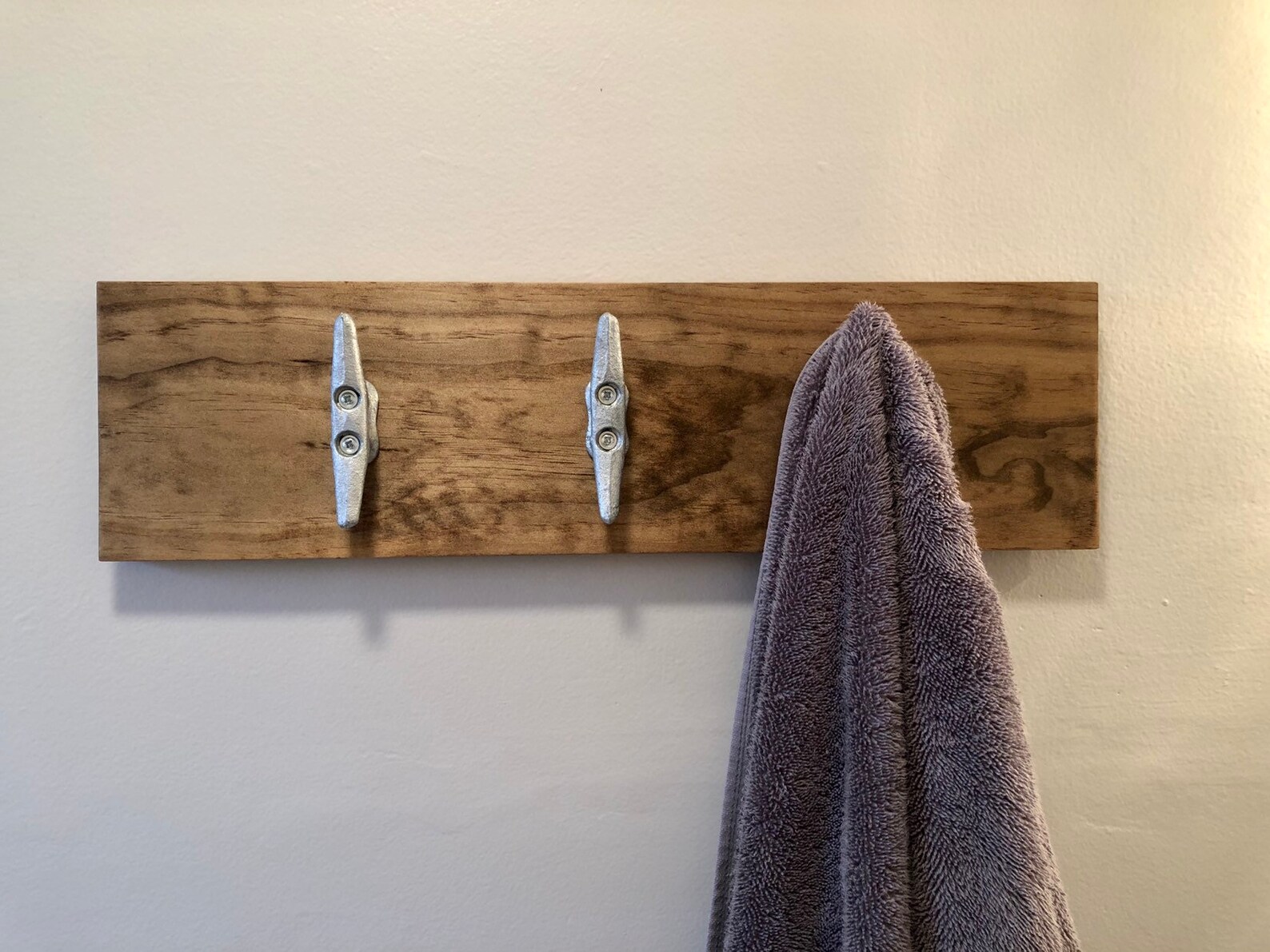 Boat Cleats Towel Rack Coastal Decor Towel Hooks Entryway Etsy
