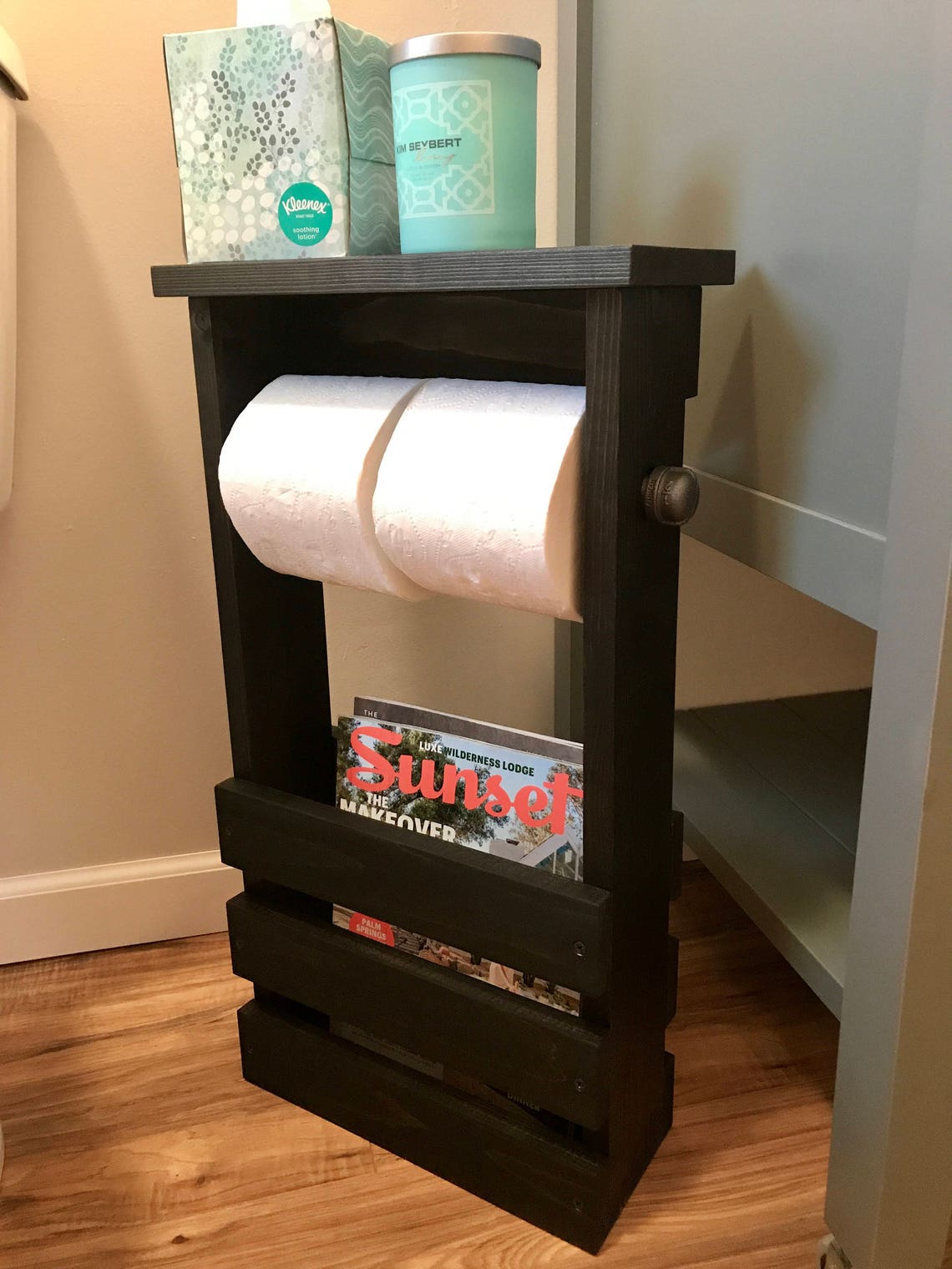 Toilet Paper Holder Free Standing Bathroom Magazine Rack Etsy