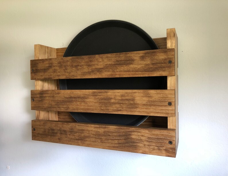 Restaurant Serving Trays Holder Shelf Wood Wall Mounted Etsy