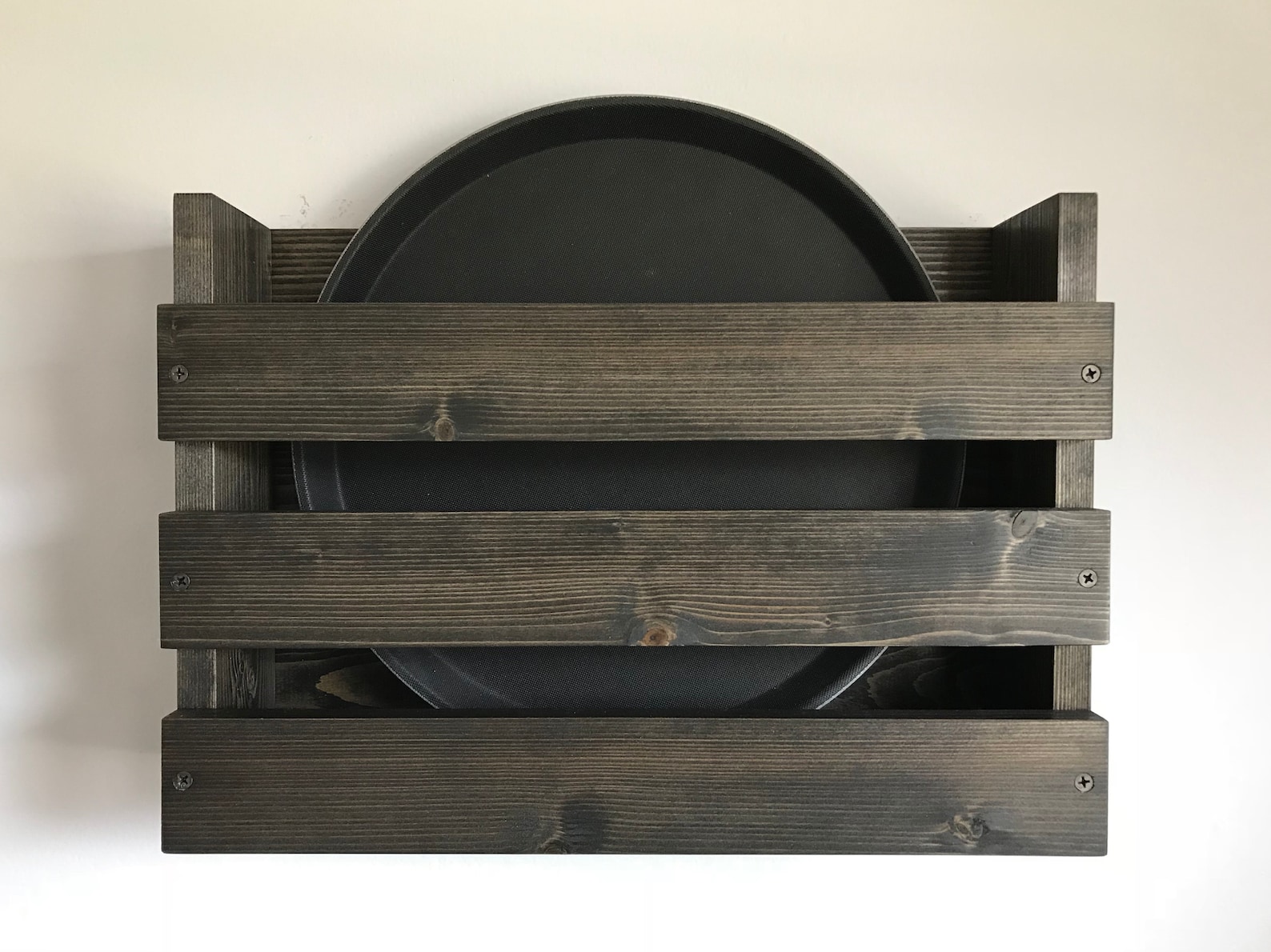 Restaurant Serving Trays Holder Wall Mounted Rustic Wood Rack Etsy