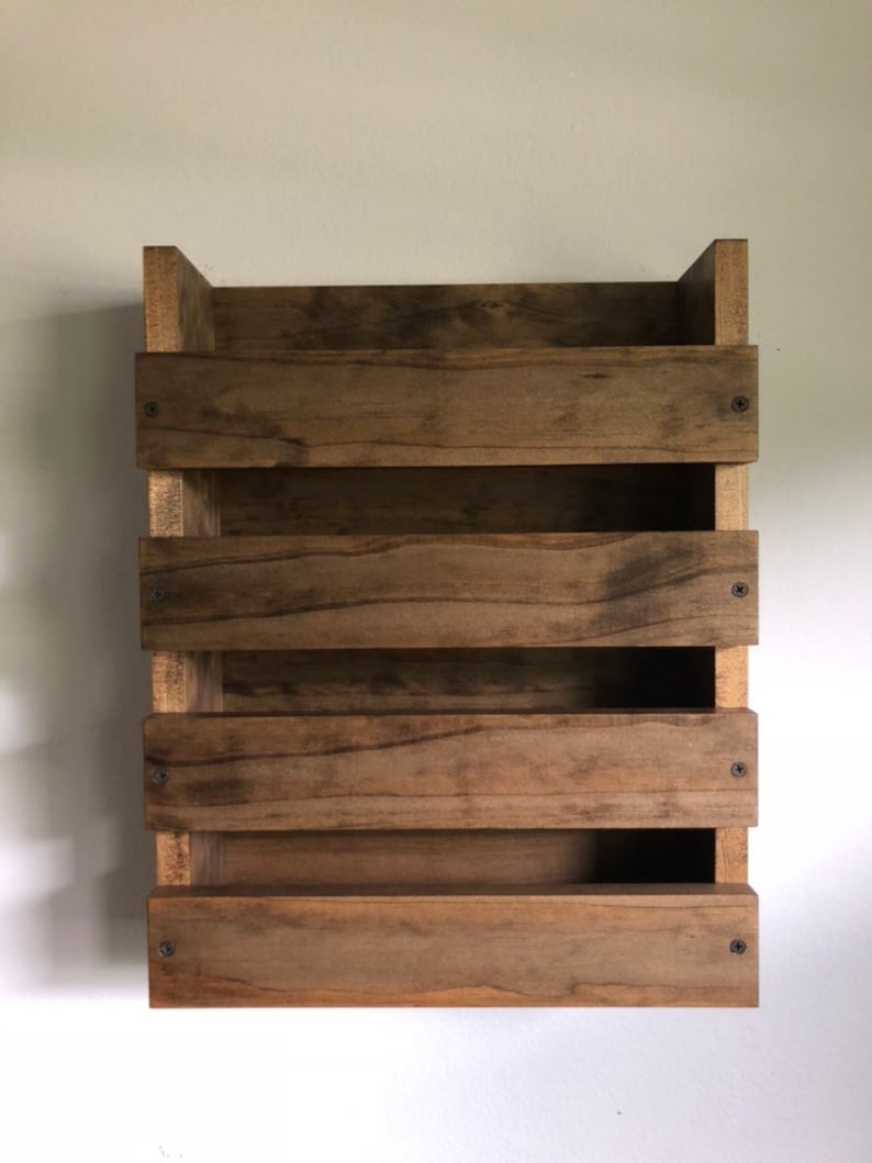 Restaurant Menu Holder Wall Mounted Menu Storage Wood Menu Etsy