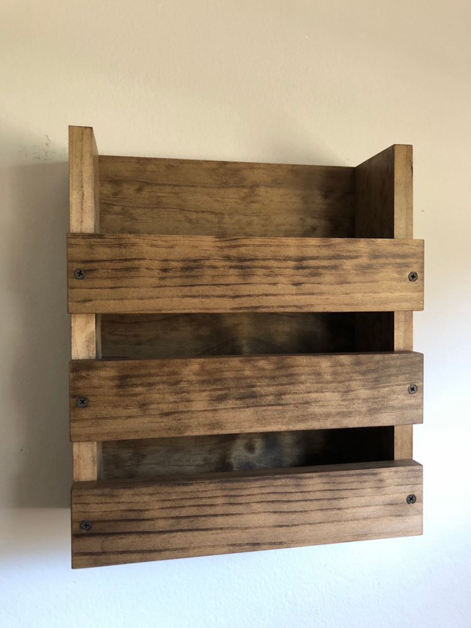 Restaurant Menu Holder Wall Mounted Menu Storage Wood Rack Etsy