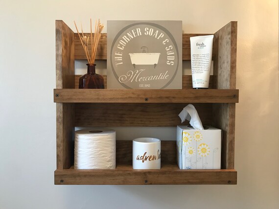 Floating Bathroom Shelf Wall Mounted Storage Modern