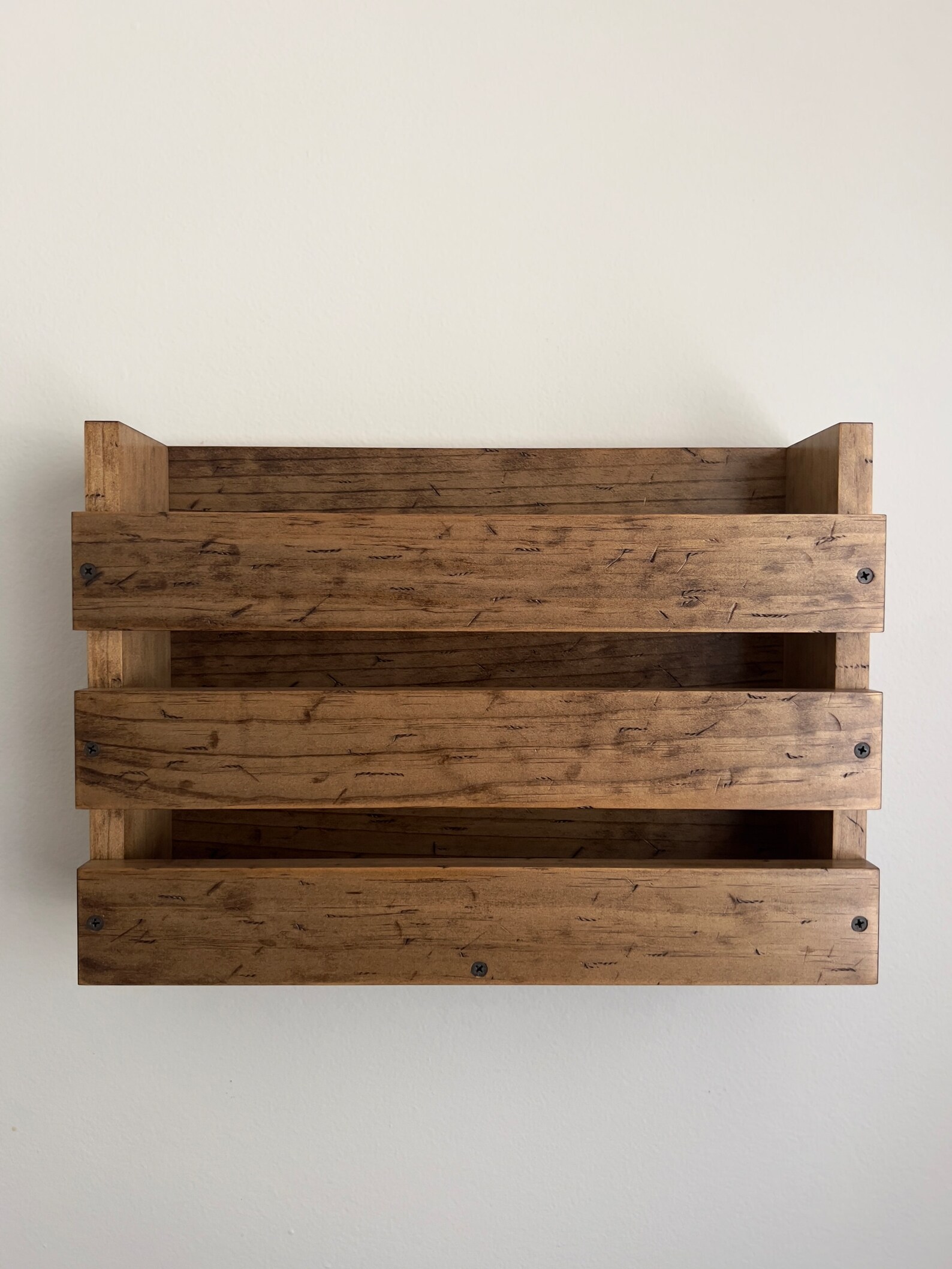 Restaurant Distressed Serving Trays Holder Wall Mounted Tray Etsy