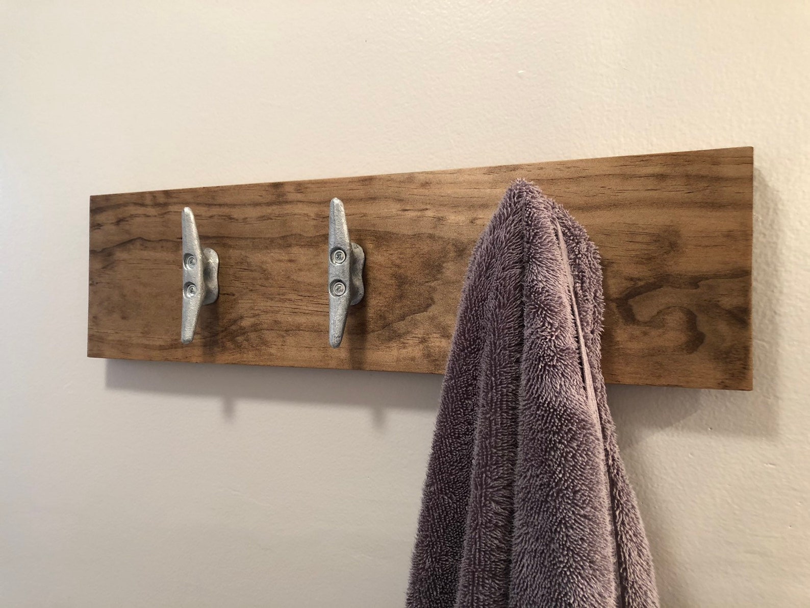Boat Cleats Towel Rack Coastal Decor Towel Hooks Entryway Etsy