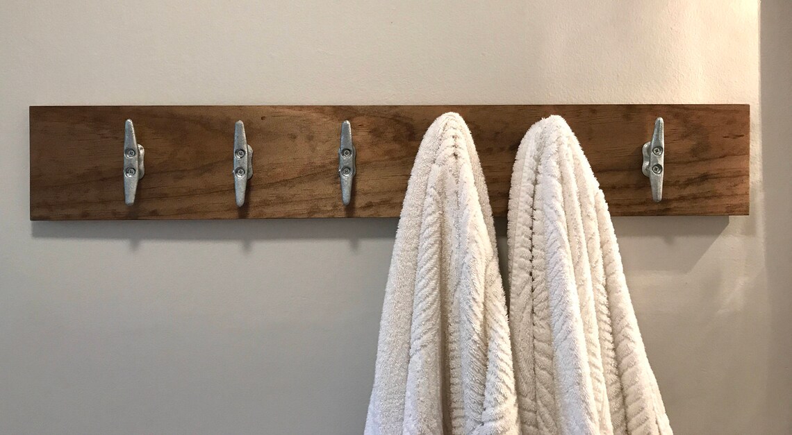 Boat Cleat Coat Rack Nautical Decor Coat Rack With Cleats Etsy