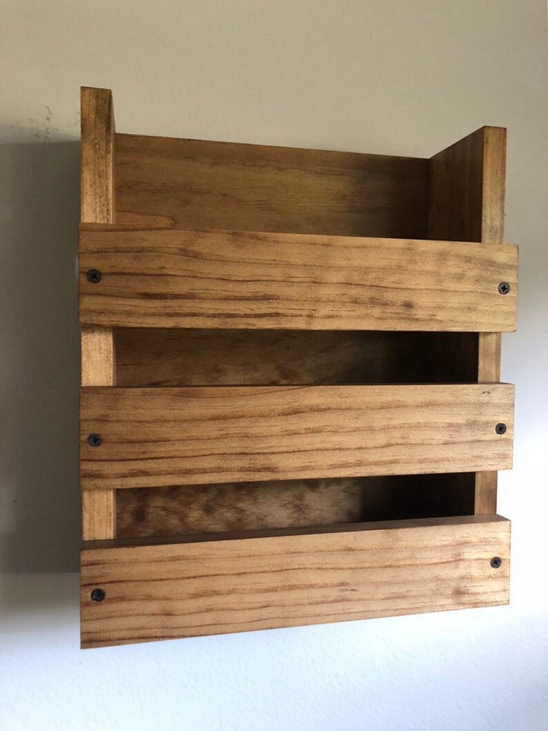 Restaurant Menu Holder Wall Mounted Menu Storage Wood Rack Etsy