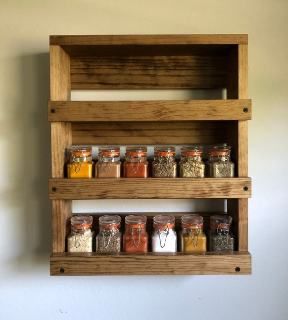 wall mounted spice rack ideas