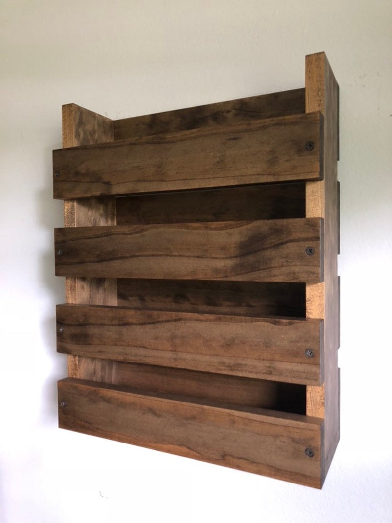 Restaurant Menu Holder Wall Mounted Menu Storage Wood Menu Etsy