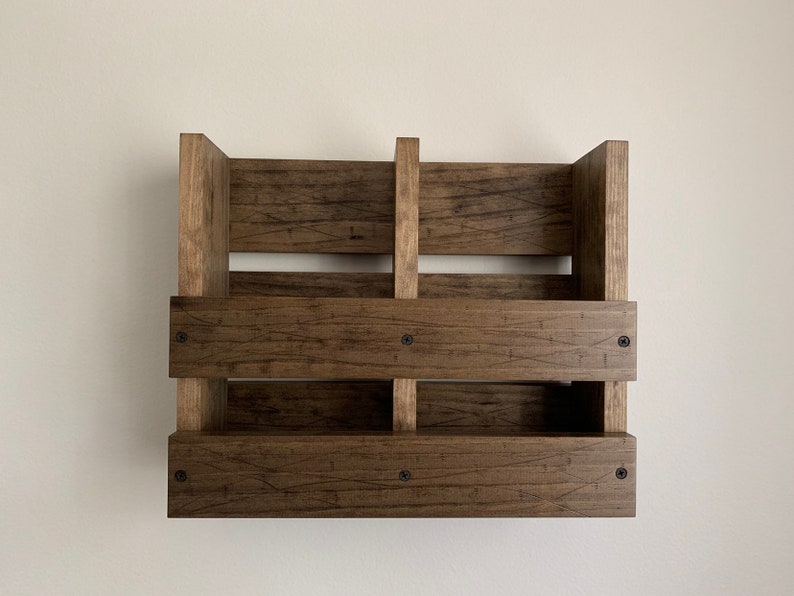 Wall Mounted Double Menu Holder for to Go Menus Menu Rack Etsy