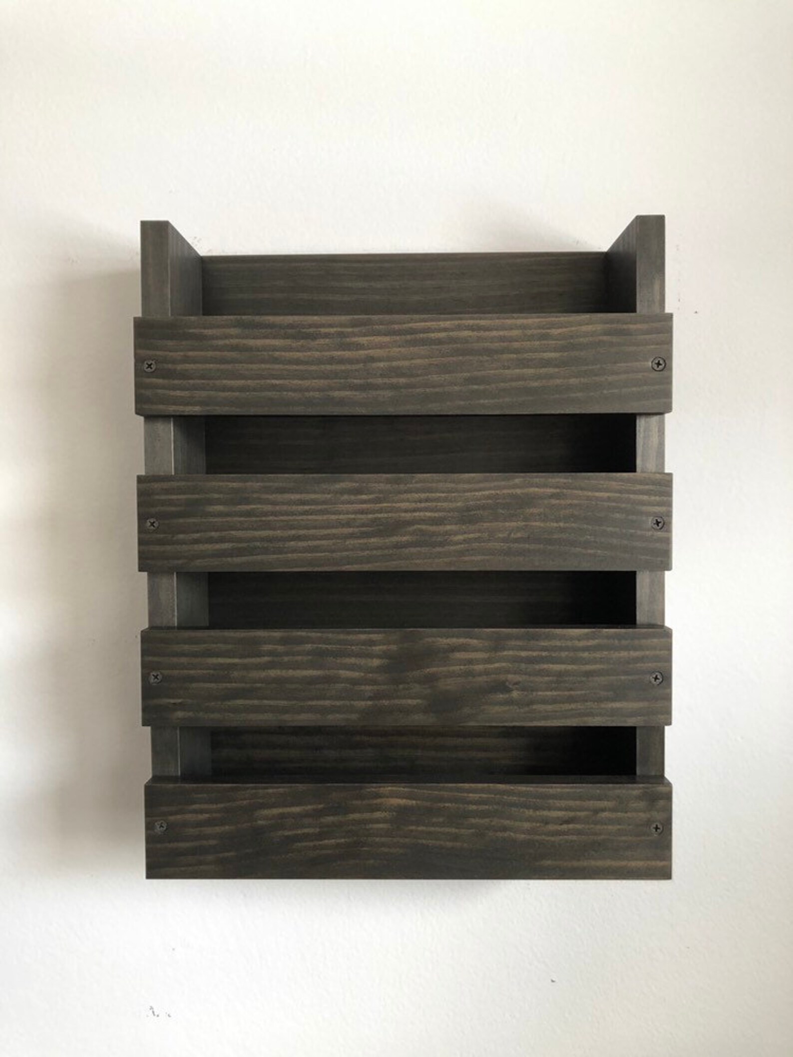 Restaurant Menu Holder Wall Mounted Menu Storage Wood Menu Etsy