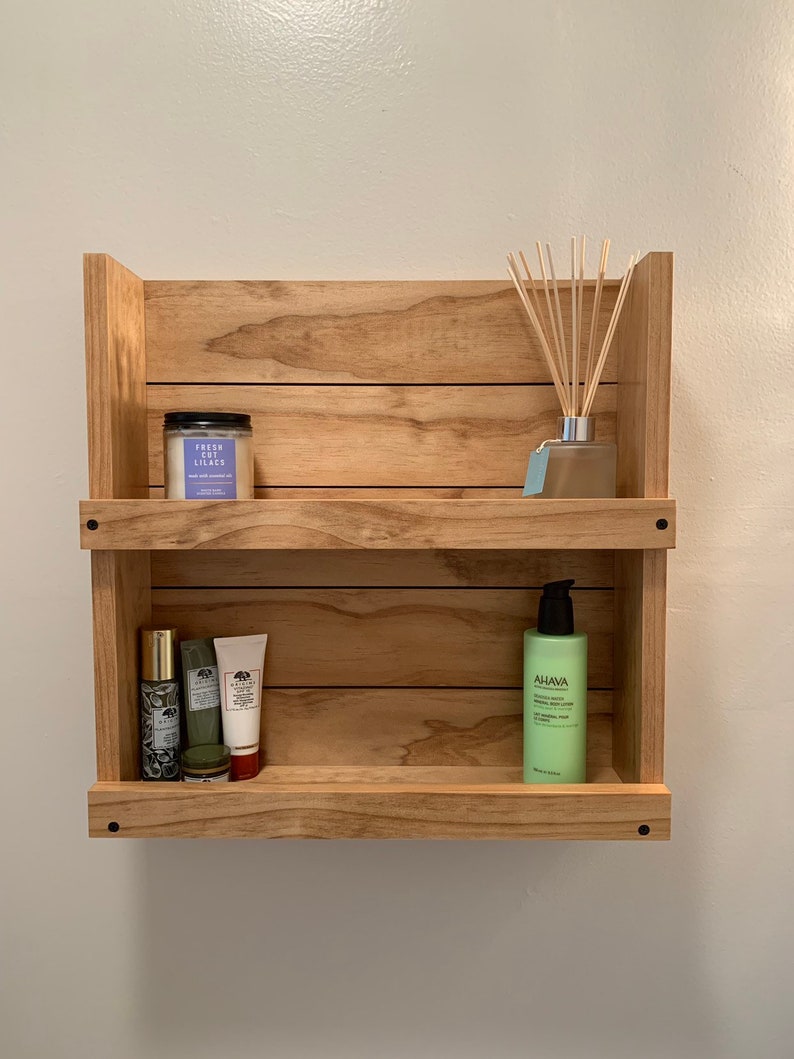 Bathroom Shelf Wall Mounted Cosmetics Organizer Wall Etsy