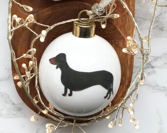 Fine Bone China Vizsla Bauble