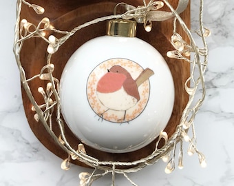 Fine Bone China Christmas Bauble