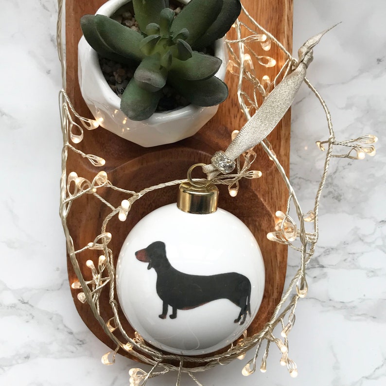 Fine Bone China Vizsla Bauble image 1