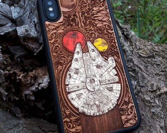 15 14 13 12 11 Pro Max Mini Wood Phone Cover, Note 20, Galaxy S24 S23 S22 S21 S20 Ultra Plus, Hand Painted Smartphone Case